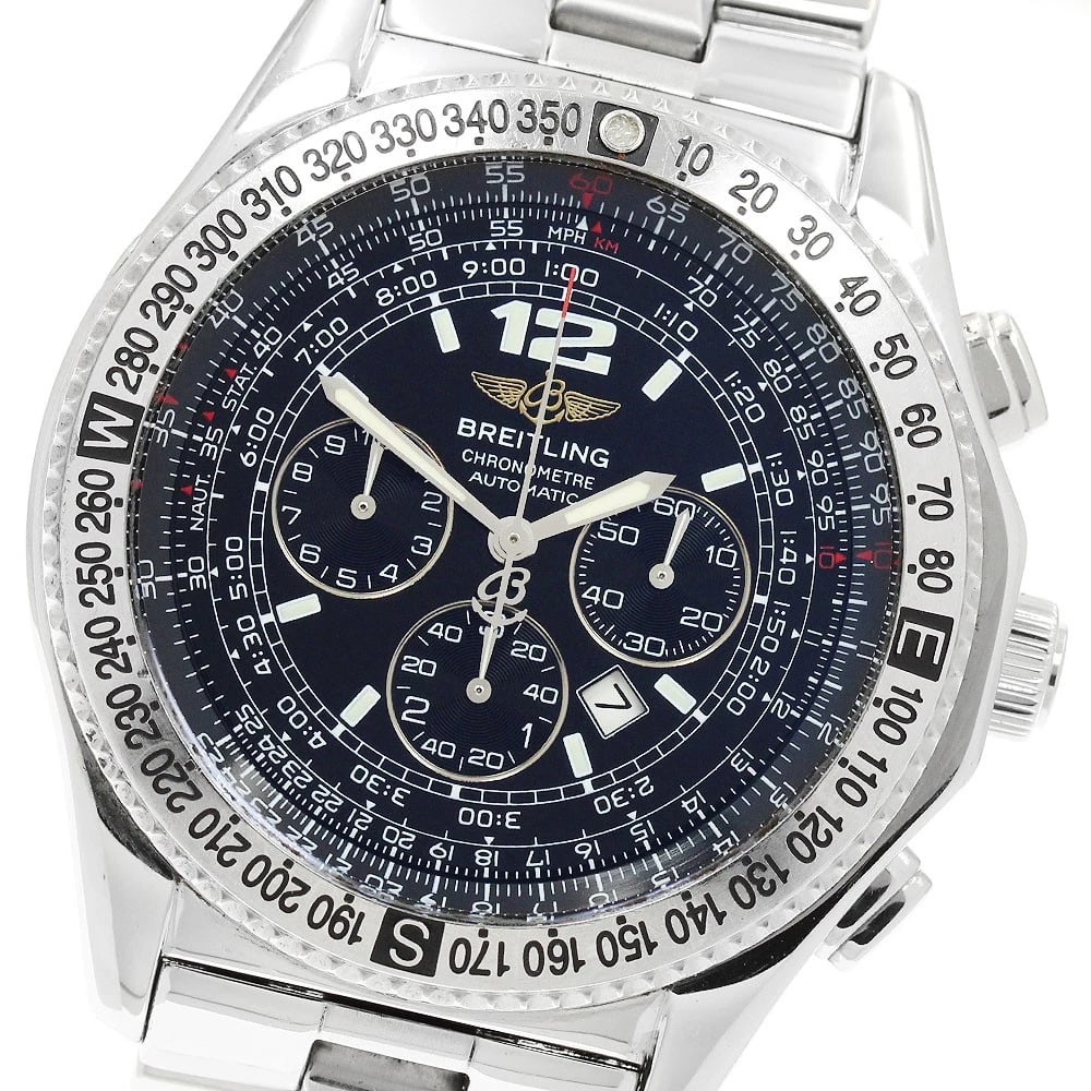 BREITLING PROFESSIONAL DATE CHRONOGRAPH AUTOMATIC WATCH: BREITLING Professional Date Chronograph Automatic Watch Brand: BREITLING Type/Style: Wristwatch Material: Band Material Stainless Steel, Case Material Stainless Steel Color: Band Color Silver, Case