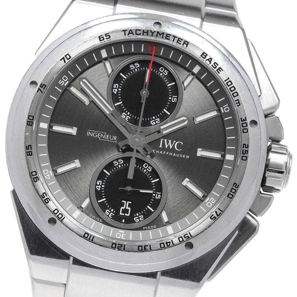 IWC SCHAFFHAUSEN INGENIEUR CHRONOGRAPH RACER AUTOMATIC WATCH: IWC SCHAFFHAUSEN Ingenieur Chronograph Racer Automatic Watch Brand: IWC SCHAFFHAUSEN Type/Style: Wristwatch Material: Band Material Stainless Steel, Case Material Stainless Steel Color: Band Color