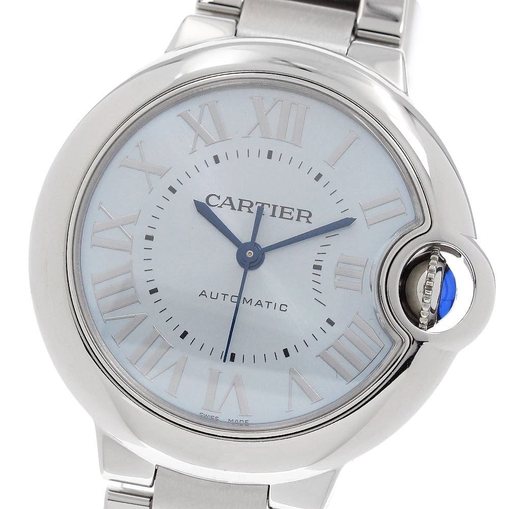 CARTIER BALLON BLEU DE CARTIER AUTOMATIC WATCH: CARTIER Ballon Bleu de Cartier Automatic Watch Brand: CARTIER Type/Style: Wristwatch Material: Band Material Stainless Steel, Case Material Stainless Steel Color: Band Color Silver, Case Color