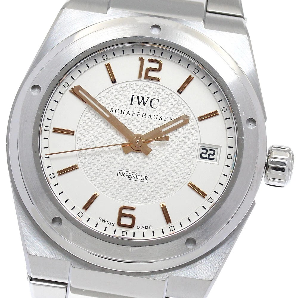IWC SCHAFFHAUSEN DATE SILVER DIAL AUTOMATIC WATCH: IWC SCHAFFHAUSEN Date Silver Dial Automatic Watch Brand: IWC SCHAFFHAUSEN Type/Style: Wristwatch Material: Band Material Stainless Steel, Case Material Stainless Steel Color: Band Color Silver, Case C