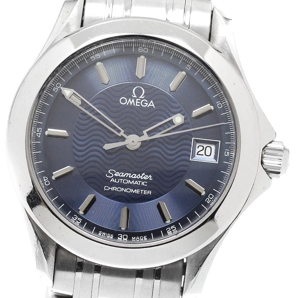 OMEGA SEAMASTER JACQUES MAYOL AUTOMATIC WATCH: OMEGA Seamaster Jacques Mayol Automatic Watch Brand: OMEGA Type/Style: Wristwatch Material: Band Material Stainless Steel, Case Material Stainless Steel Color: Band Color Silver, Case Color Silver, Di