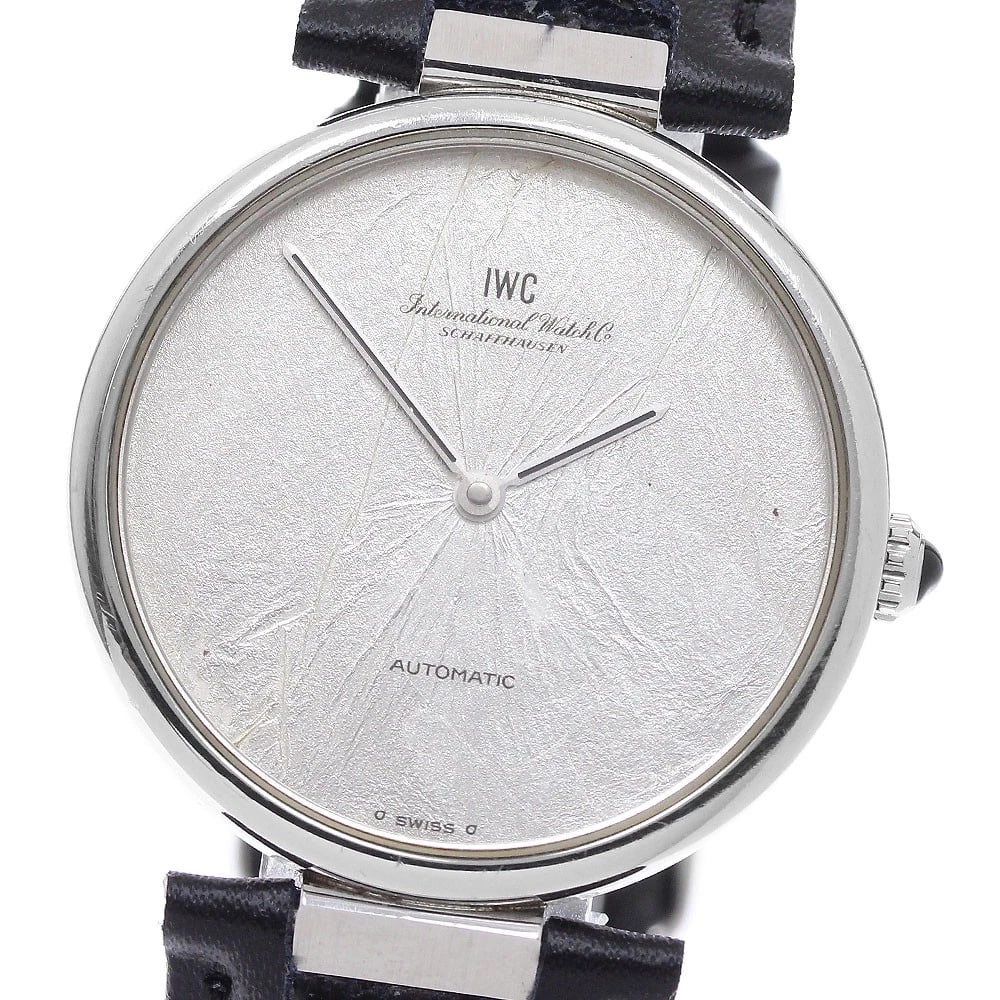 IWC SCHAFFHAUSEN PORTOFINO AUTOMATIC WATCH: IWC SCHAFFHAUSEN Portofino Automatic Watch Brand: IWC SCHAFFHAUSEN Type/Style: Wristwatch Material: Band Material leather, Case Material Stainless Steel Color: Band Color black, Case Color Silver,