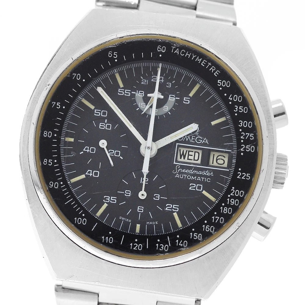 OMEGA SPEEDMASTER MARK CHRONOGRAPH AUTOMATIC WATCH: OMEGA Speedmaster Mark Chronograph Automatic Watch Brand: OMEGA Type/Style: Wristwatch Material: Band Material Stainless Steel, Case Material Stainless Steel Color: Band Color Silver, Case Color