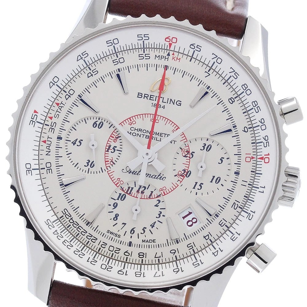 BREITLING NAVITIMER MONTBRILLANT LIMITED LIMITED WATCH: BREITLING Navitimer Montbrillant Limited limited Watch Brand: BREITLING Type/Style: Wristwatch Material: Band Material leather, Case Material Stainless Steel Color: Band Color Brown, Case Color Silver