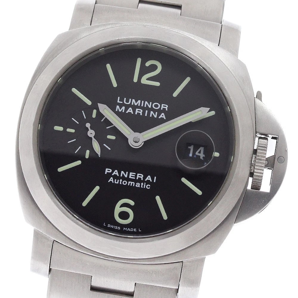 PANERAI LUMINOR MARINA TITANIO SMALL SECONDS AUTOMATIC WATCH: PANERAI Luminor Marina Titanio Small seconds Automatic Watch Brand: PANERAI Type/Style: Wristwatch Material: Band Material titanium, Case Material titanium Color: Band Color Silver, Case Color