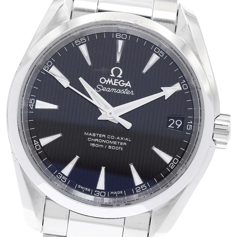 OMEGA SEAMASTER AQUA TERRA MASTER AUTOMATIC WATCH: OMEGA Seamaster Aqua Terra Master Automatic Watch Brand: OMEGA Type/Style: Wristwatch Material: Band Material Stainless Steel, Case Material Stainless Steel Color: Band Color Silver, Case Color