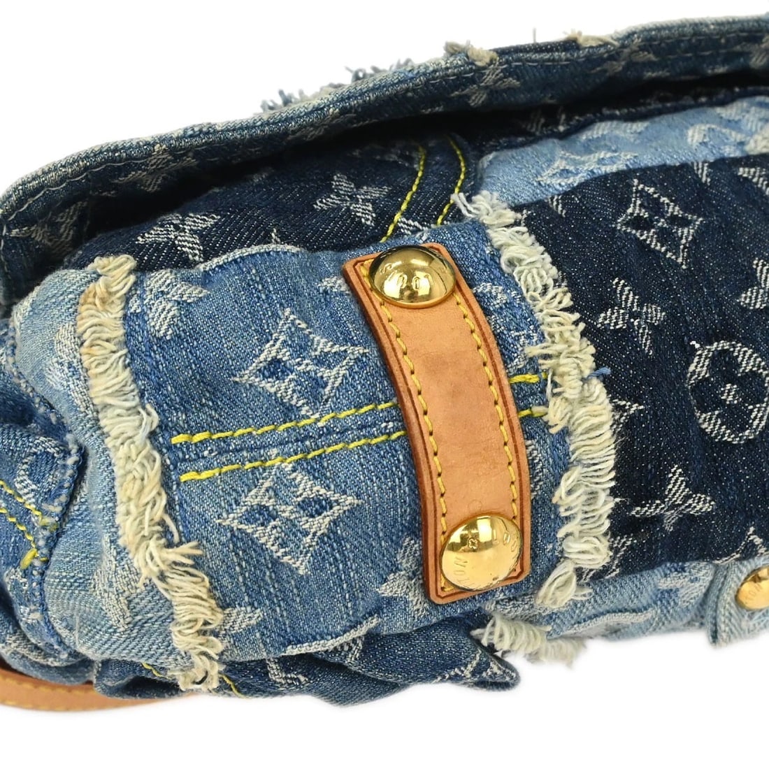 LOUIS VUITTON MONOGRAM DENIM PATCHWORK POSTIE 2WAY HANDBAG - 3
