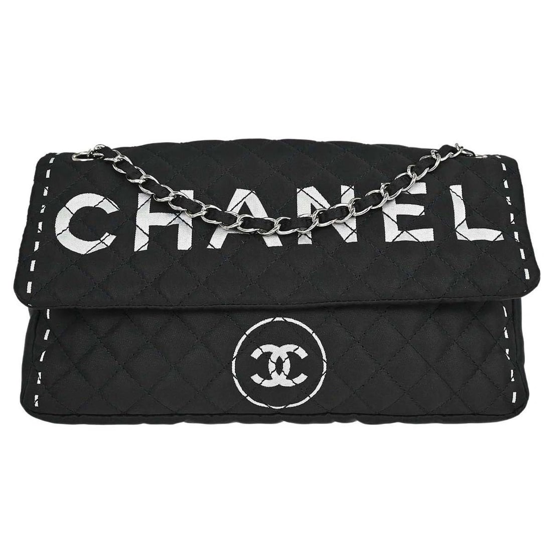 CHANEL BLACK SATIN SHOULDER BAG: Chanel Black Satin Shoulder Bag Brand: CHANEL Type/Style: Shoulder Bag Material: Satin Color: Black Size: W 10.2 x H 6.7 x D 1.2inch Accessories: None Accessories Notice: When purchasing pre-owned