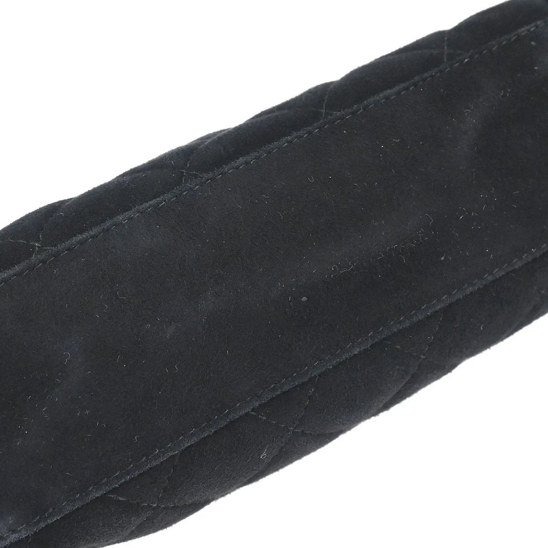 CHANEL BLACK SUEDE CAMERA BAG - 4