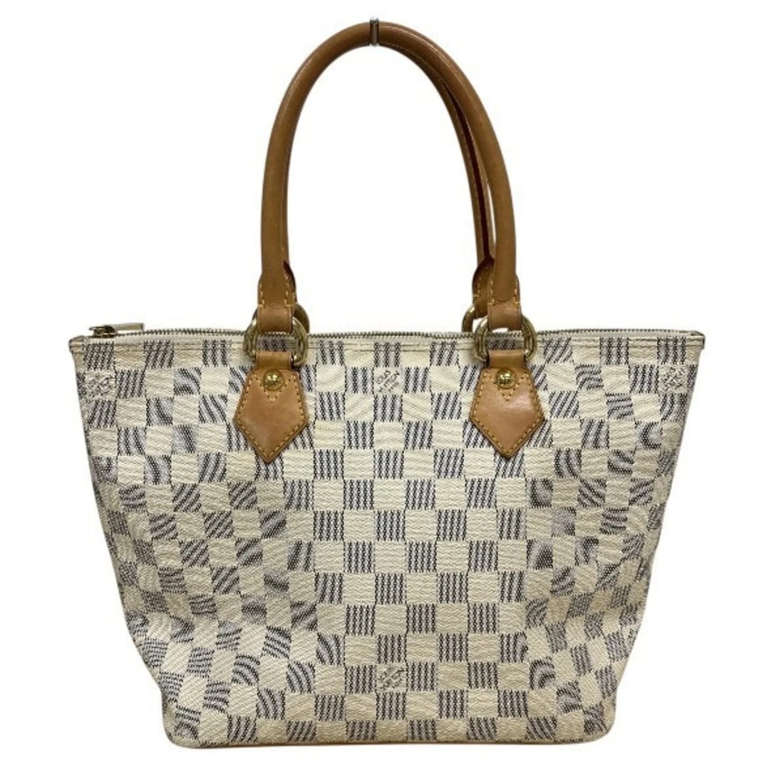 LOUIS VUITTON DAMIER AZUR SALEYA: Louis Vuitton Damier Azur Saleya Brand: Louis Vuitton Type/Style: Handbag, Tote bag Material: none Color: White Size: (HxWxD) 23.5cm x 36cm x 14cm / 9.25inch x 14.17inch x 5.51inch Accessories: No