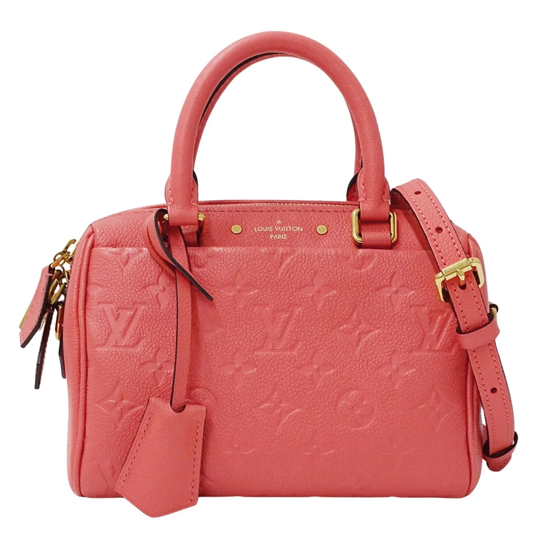 LOUIS VUITTON MONOGRAM EMPREINTE WOMEN'S HANDBAG: Louis Vuitton Monogram Empreinte Women's Handbag Brand: Louis Vuitton Type/Style: Handbag, Shoulder bag Material: Monogram Empreinte Color: Blossom Size: (HxWxD) 14.5cm x 21cm x 12.5cm / 5.7inch x