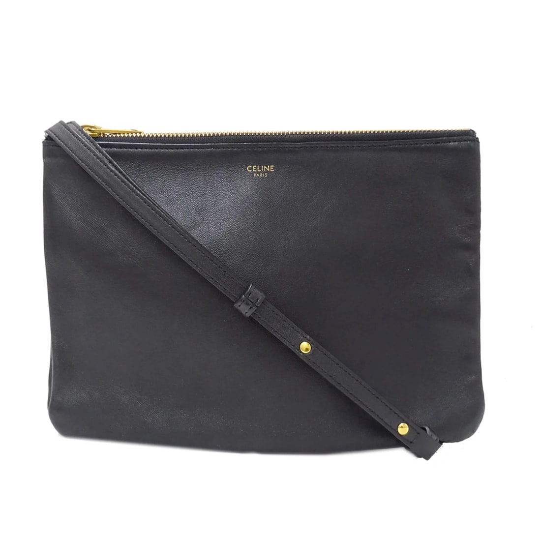 CELINE HANDBAG, WOMEN'S BRAND SHOULDER BAG: Celine handbag, women's brand shoulder bag Brand: Celine Type/Style: Handbag, Shoulder bag Material: Leather Color: Black Size: (HxWxD) 17.5cm x 25cm x 3cm / 6.88inch x 9.84inch x 1.18inch
