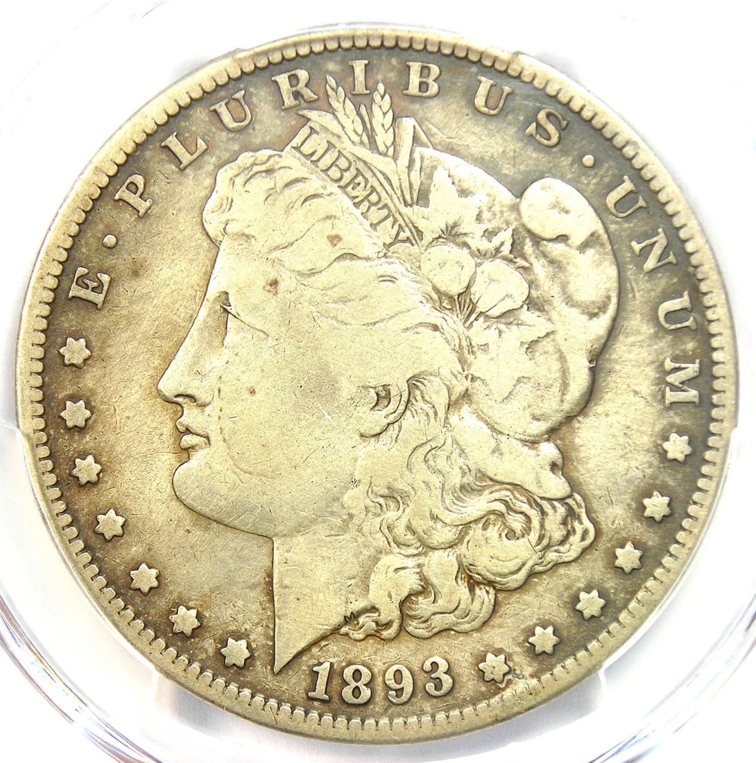 1893-S MORGAN SILVER DOLLAR $1 COIN (1 of 2)