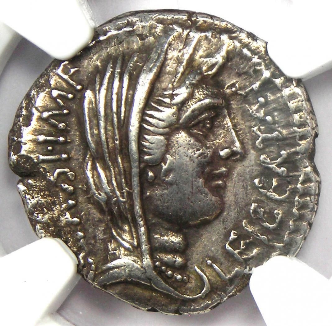 CASSIUS AR DENARIUS LIBERTAS COIN: Cassius AR Denarius Libertas Coin Year: 42 BC Denomination: Denarius Composition: Silver Country of Origin: Italy Accessories: None Accessories Notice: When purchasing pre-owned goods, ple