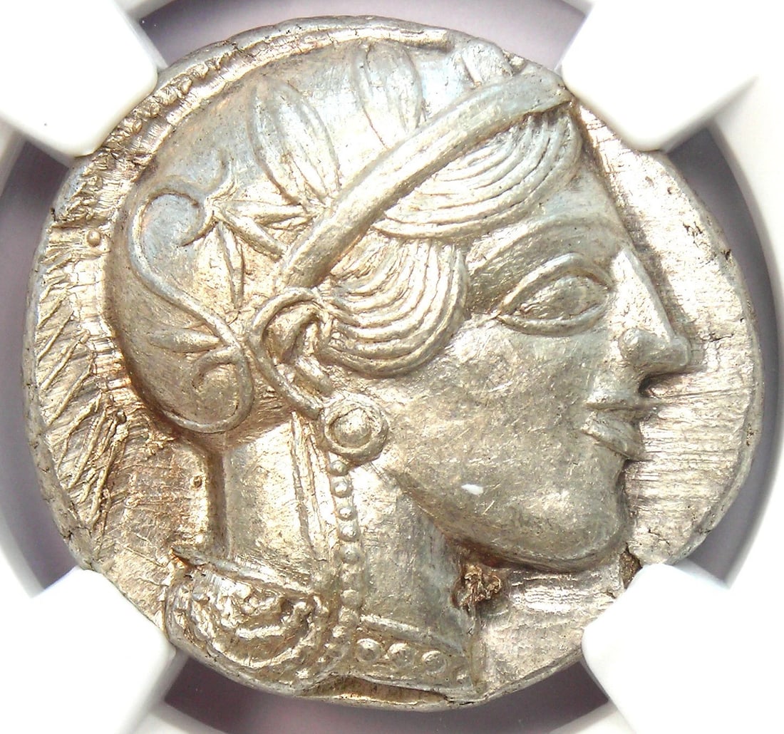 ATTICA ATHENS ATHENA OWL AR TETRADRACHM SILVER COIN: Attica Athens Athena Owl AR Tetradrachm Silver Coin Year: 404 BC Denomination: Tetradrachm Composition: Silver Country of Origin: Greece Accessories: None Accessories Notice: When purchasi