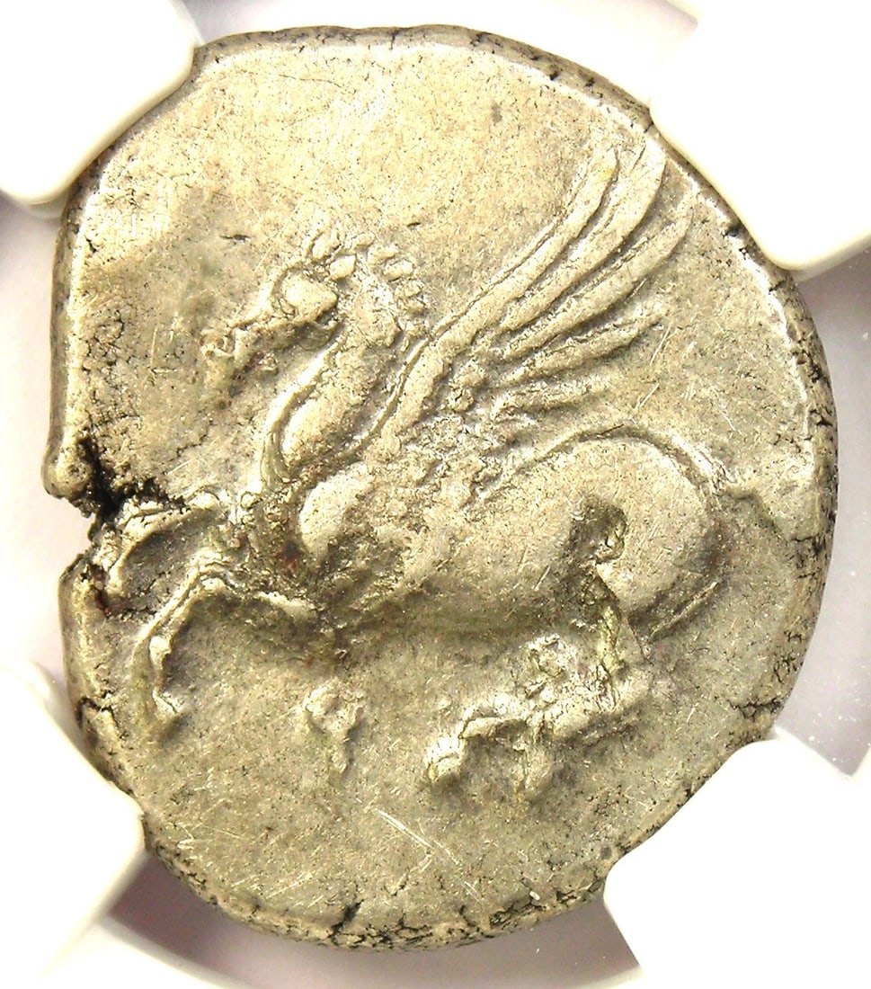 CORINTHIA CORINTH AR STATER PEGASUS ATHENA COIN (1 of 2)
