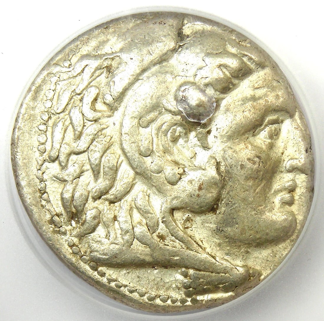 ALEXANDER THE GREAT III AR TETRADRACHM COIN: Alexander the Great III AR Tetradrachm Coin Year: 305-290 BC Denomination: Tetradrachm Composition: Silver Country of Origin: Greece Accessories: None Accessories Notice: When purchasing p