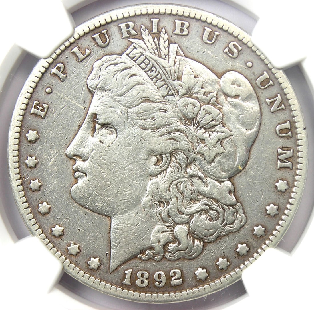 1892-CC MORGAN SILVER DOLLAR $1 CARSON CITY COIN: 1892-CC Morgan Silver Dollar $1 Carson City Coin Year: 1892 Denomination: $1 Composition: Silver Country of Origin: United States Accessories: None Accessories Notice: When purchasing pre-