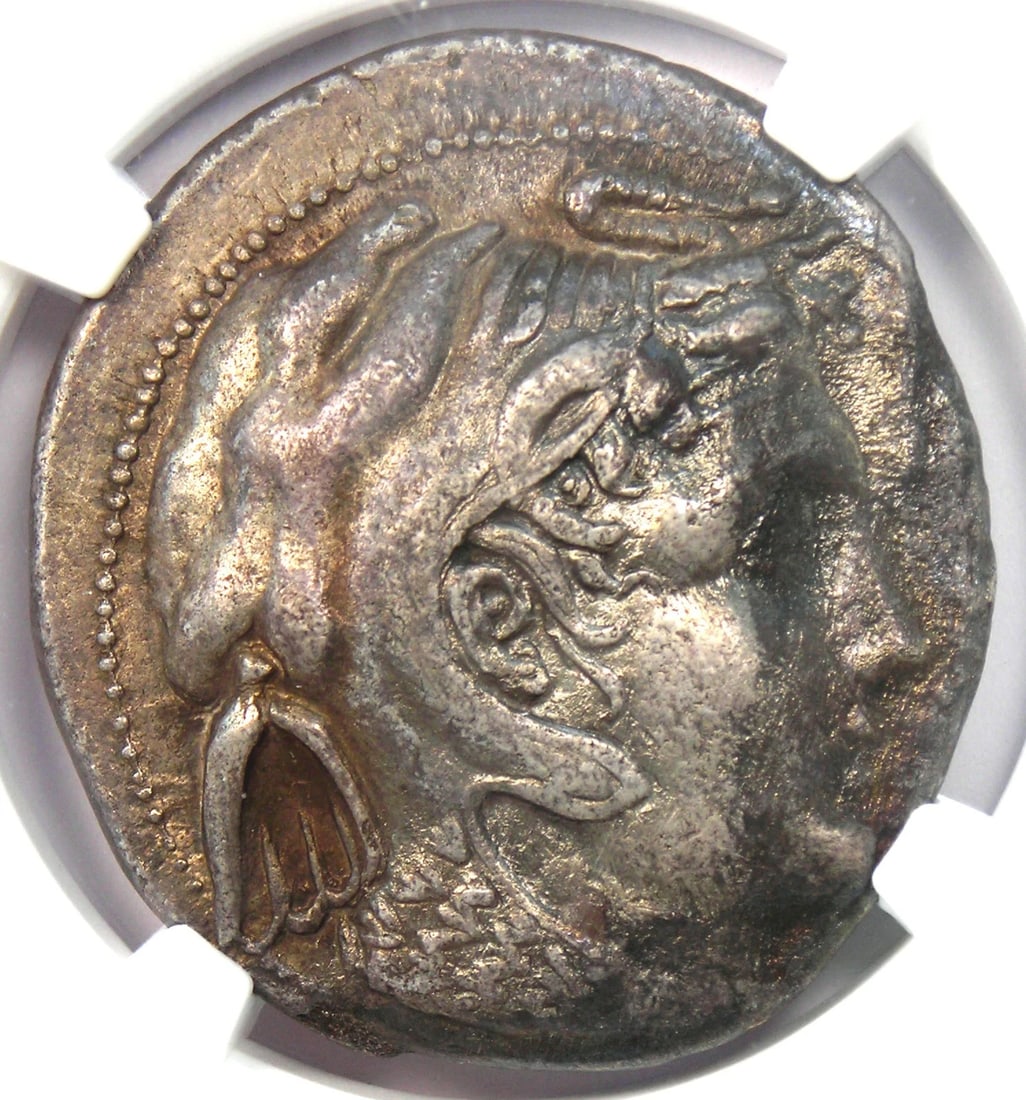 PTOLEMY I SILVER AR TETRADRACHM COIN: Ptolemy I Silver AR Tetradrachm Coin Year: 323 BC Denomination: Tetradrachm Composition: Silver Country of Origin: Greece Accessories: None Accessories Notice: When purchasing pre-owned goods, please