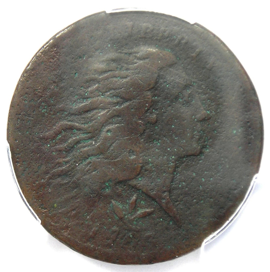 1793 WREATH FLOWING HAIR LARGE CENT 1C COIN: 1793 Wreath Flowing Hair Large Cent 1C Coin Year: 1793 Denomination: Large Cent Composition: Copper Country of Origin: United States Accessories: None Accessories Notice: When purchasing p