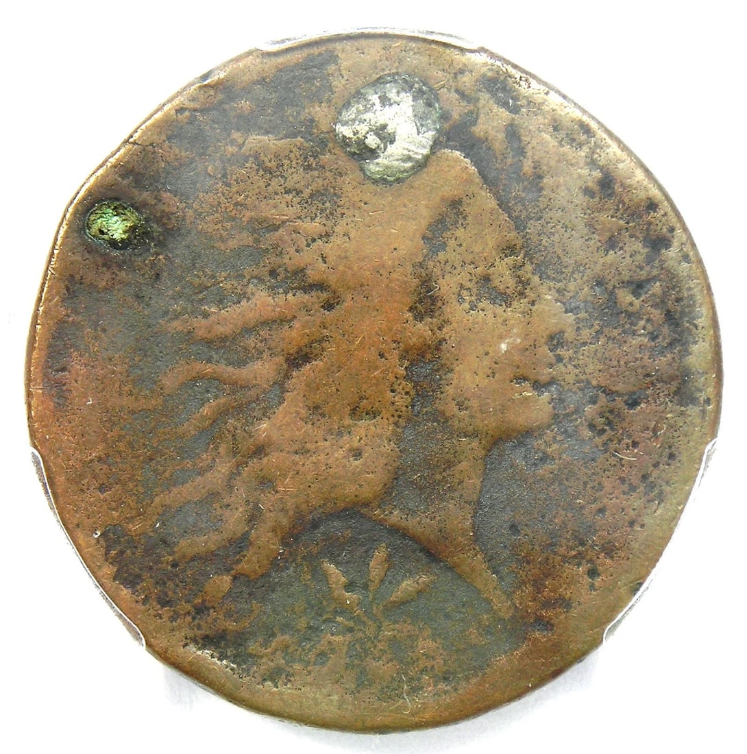 1793 WREATH FLOWING HAIR LARGE CENT 1C COIN: 1793 Wreath Flowing Hair Large Cent 1C Coin Year: 1793 Denomination: Large Cent Composition: Copper Country of Origin: United States Accessories: None Accessories Notice: When purchasing pre-owned