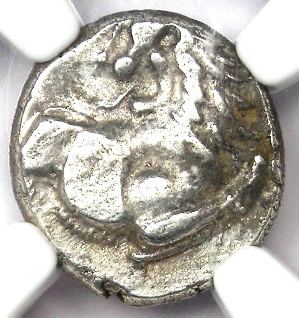 THRACIAN CHERSONESUS AR HEMIDRACHM LION SILVER COIN: Thracian Chersonesus AR Hemidrachm Lion Silver Coin Year: 300 BC Denomination: Hemidrachm Composition: Silver Country of Origin: Greece Accessories: None Accessories Notice: When purchasing pre-owned