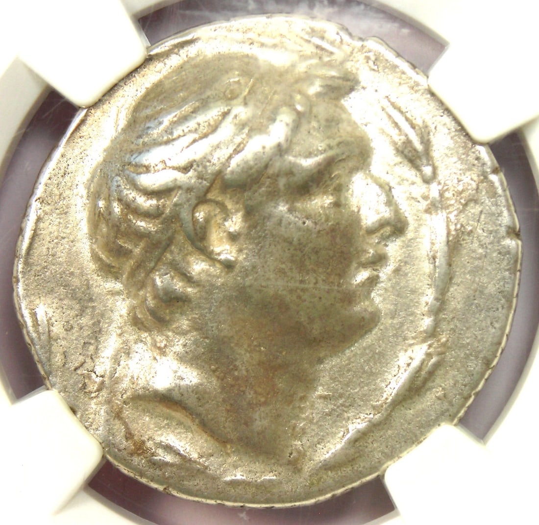 DEMETRIUS I AR SILVER TETRADRACHM SELEUCID COIN: Demetrius I AR Silver Tetradrachm Seleucid Coin Year: 162-150 BC Denomination: Tetradrachm Composition: Silver Country of Origin: Greece Accessories: None Accessories Notice: When purchasing