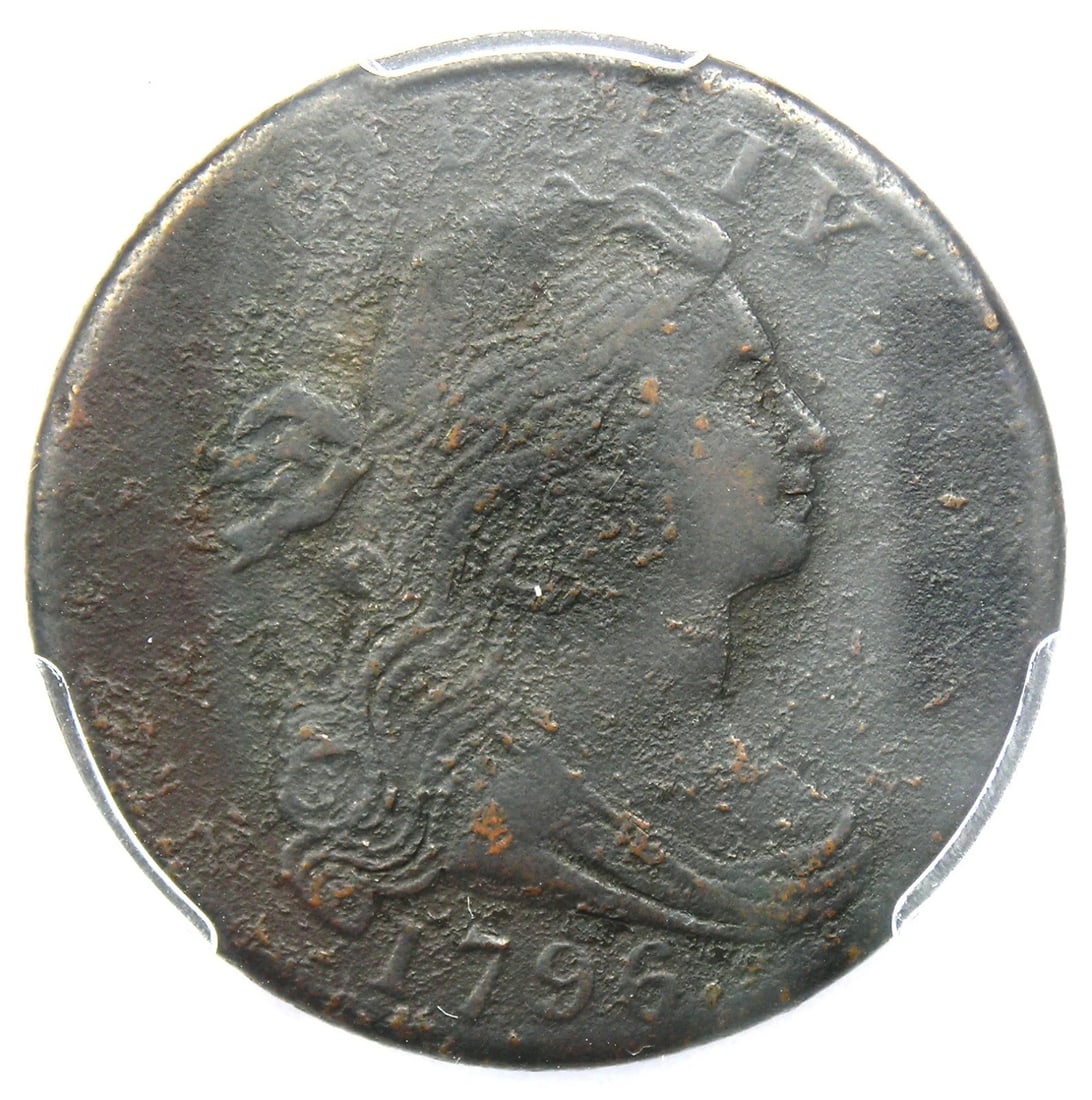 1796 REVERSE OF 1795 DRAPED BUST LARGE CENT 1C (1 of 2)