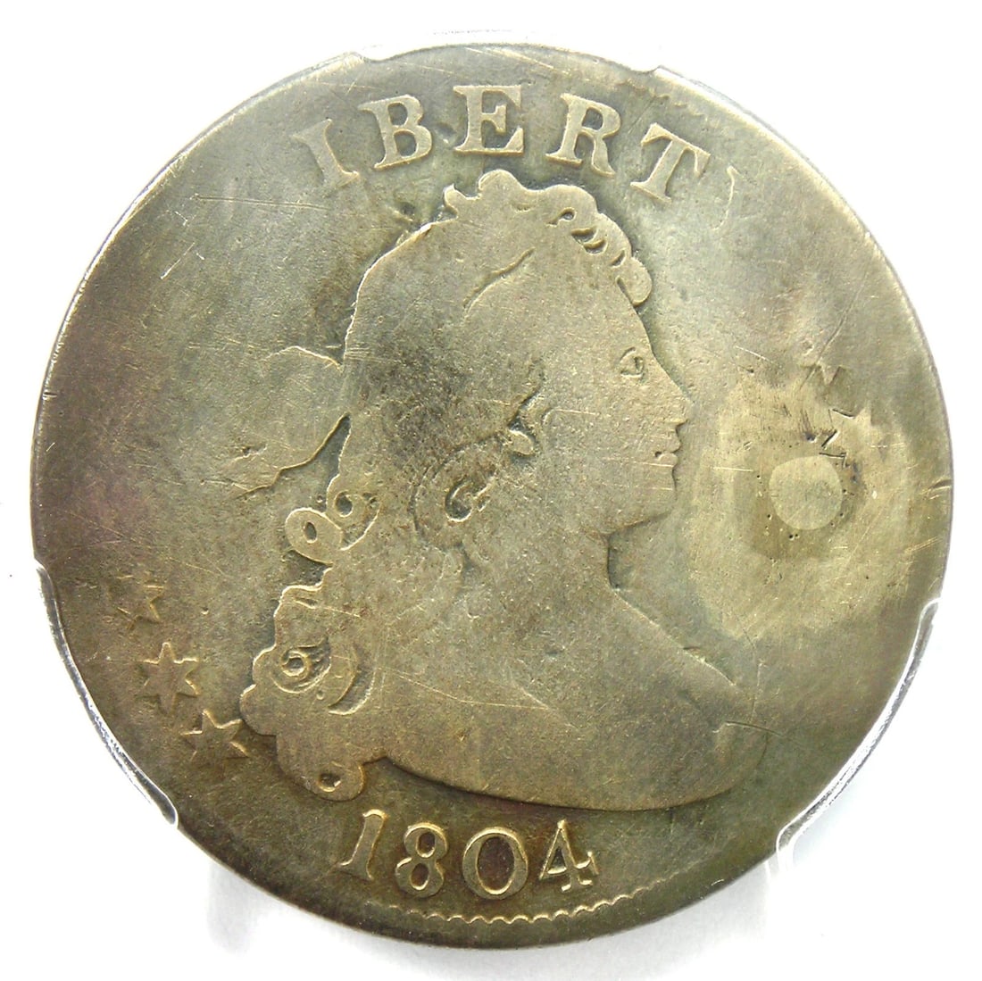 1804 DRAPED BUST QUARTER 25C COIN (1 of 2)