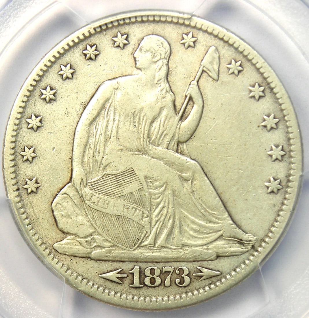 1873-CC SEATED LIBERTY HALF DOLLAR 50C CARSON CITY COIN: 1873-CC Seated Liberty Half Dollar 50C Carson City Coin Year: 1873 Denomination: 50C Composition: Silver Country of Origin: United States Accessories: None Accessories Notice: When purchas
