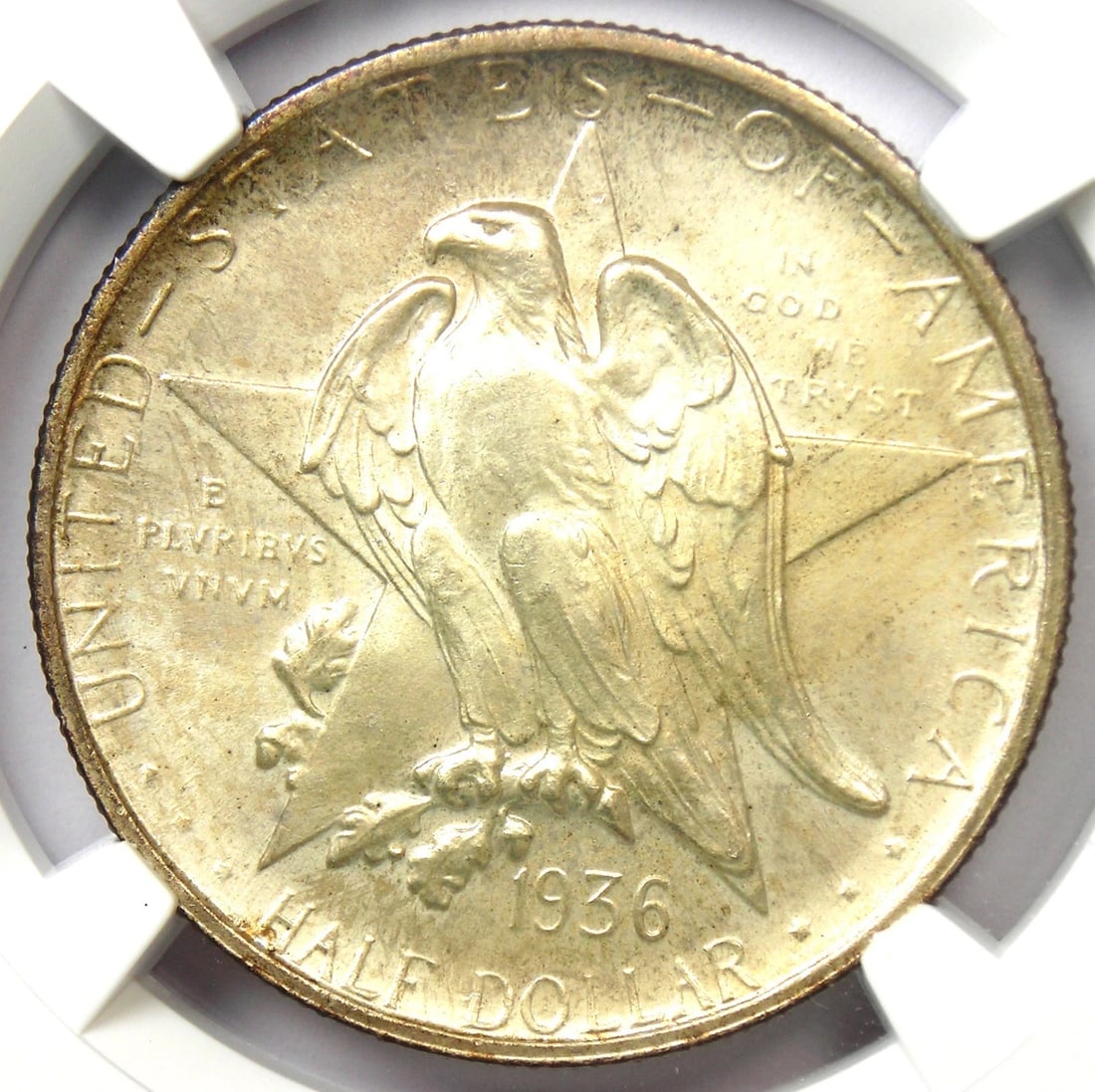 1936 TEXAS HALF DOLLAR 50C COIN: 1936 Texas Half Dollar 50C Coin Year: 1936 Denomination: 50C Composition: Silver Country of Origin: United States Accessories: None Accessories Notice: When purchasing pre-owned goods, please refer