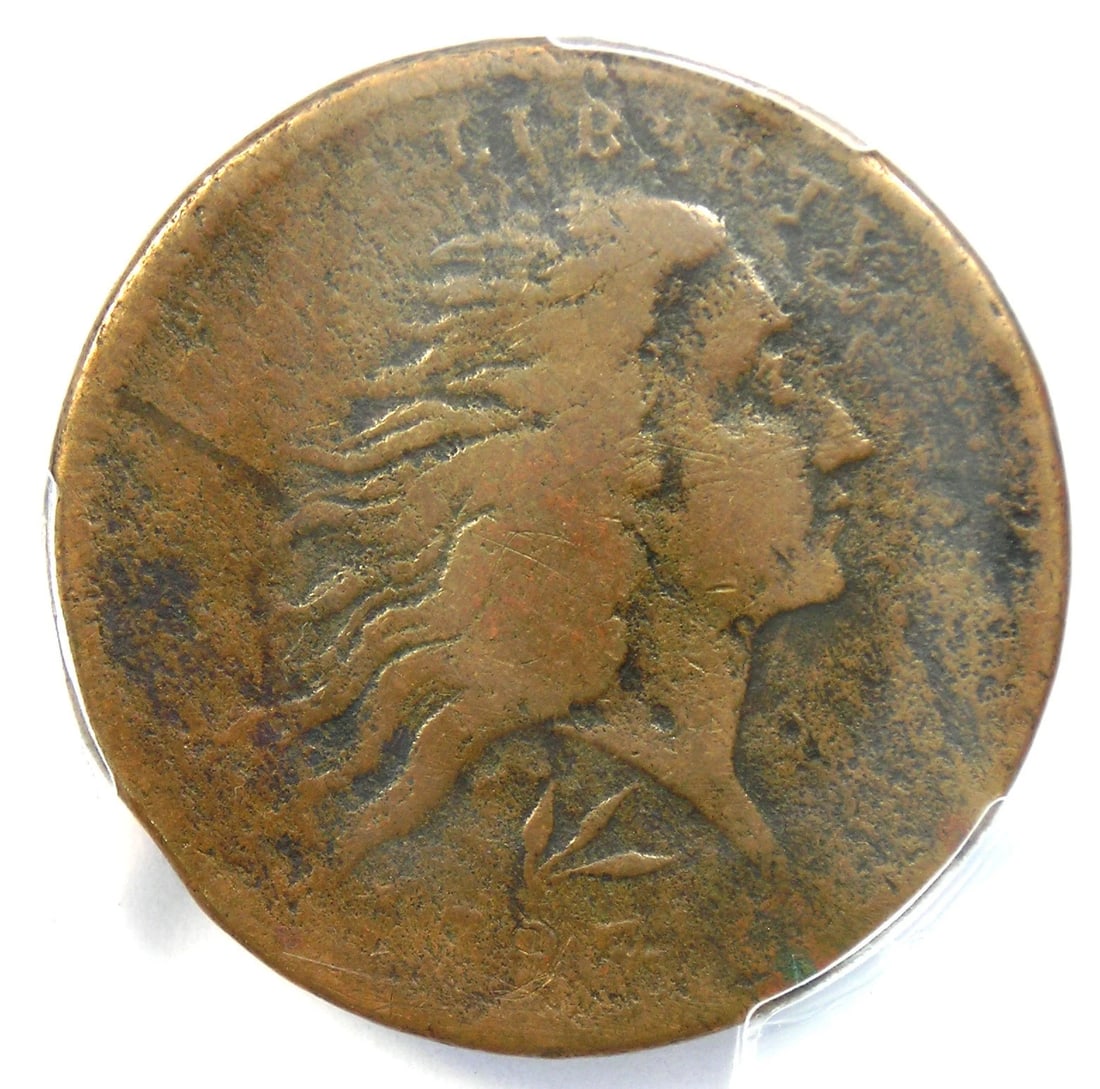 1793 WREATH FLOWING HAIR LARGE CENT 1C COIN: 1793 Wreath Flowing Hair Large Cent 1C Coin Year: 1793 Denomination: Large Cent Composition: Copper Country of Origin: United States Accessories: None Accessories Notice: When purchasing pre-owned