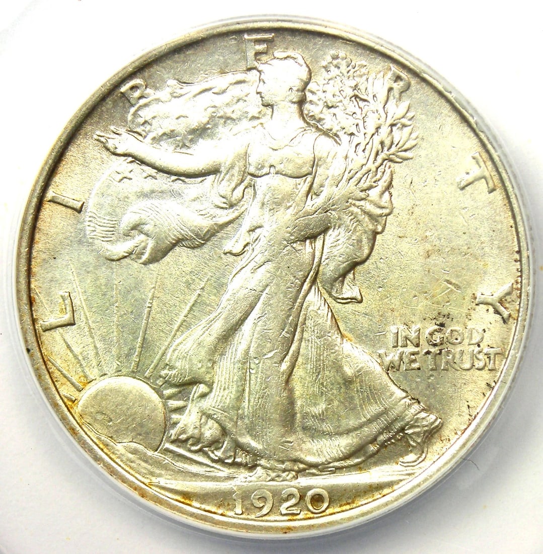 1920-S WALKING LIBERTY HALF DOLLAR 50C COIN: 1920-S Walking Liberty Half Dollar 50C Coin Year: 1920 Denomination: 50C Composition: Silver Country of Origin: United States Accessories: None Accessories Notice: When purchasing pre-owne