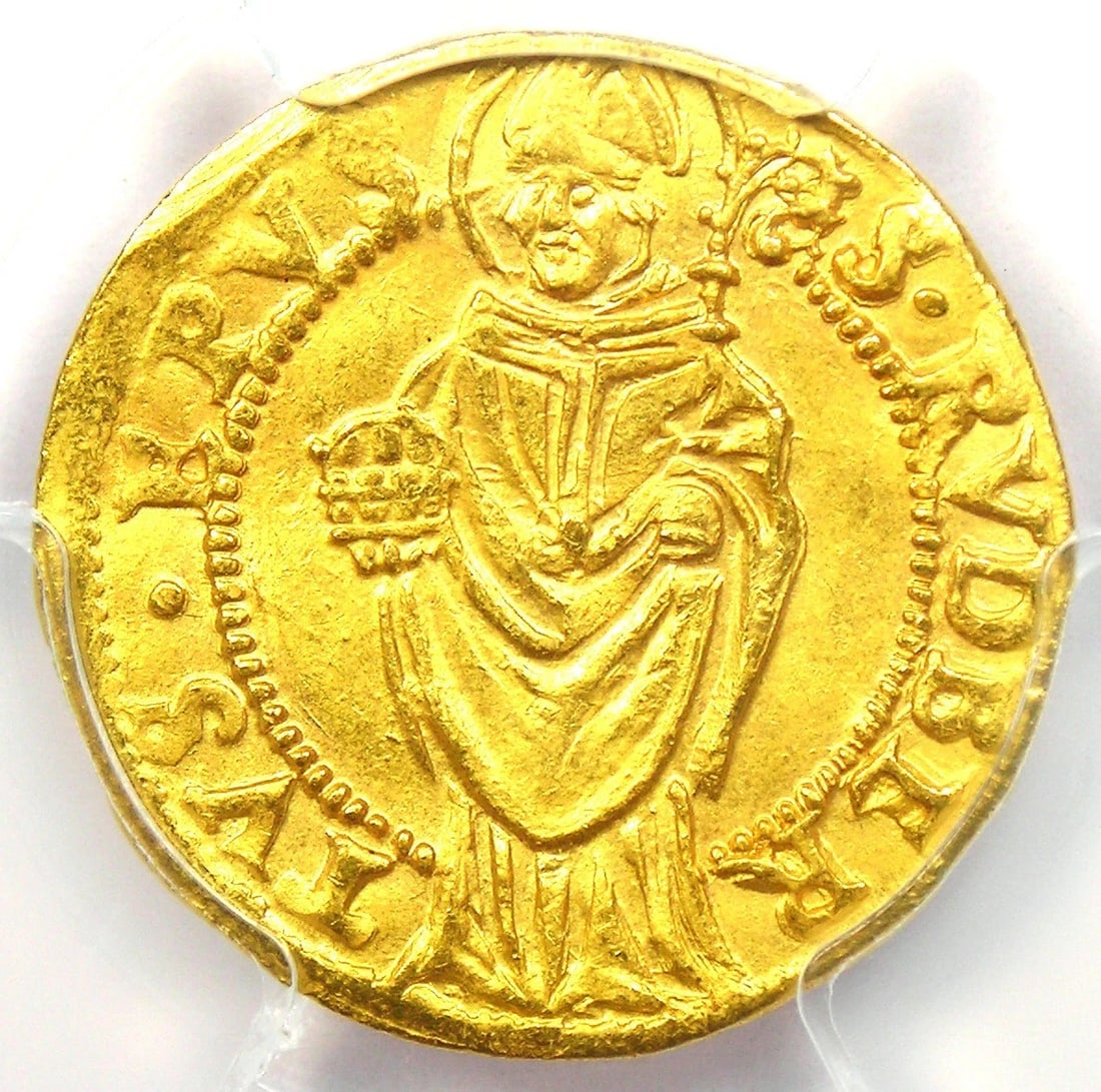 1555 AUSTRIA SALZBURG GOLD DUCAT COIN. (1 of 2)