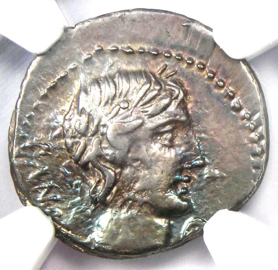 ROMAN REPUBLIC C. VIB. CF PANSA AR DENARIUS COIN: Roman Republic C. Vib. Cf Pansa AR Denarius Coin Year: 90 BC Denomination: Denarius Composition: Country of Origin: Italy Accessories: None Accessories Notice: When purchasing pre-owned go