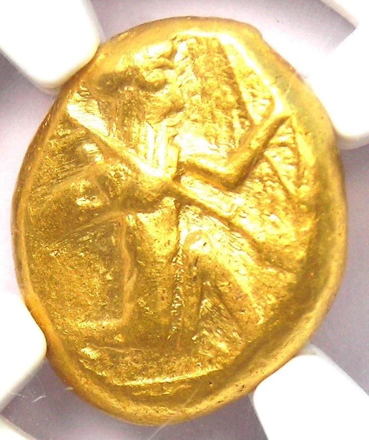 ACHAEMENID EMPIRE GOLD HERO AV DARIC COIN BIBLE: Achaemenid Empire Gold Hero AV Daric Coin Bible Year: 400 BC Denomination: Daric Composition: Gold Country of Origin: Israel Accessories: None Accessories Notice: When purchasing pre-owned