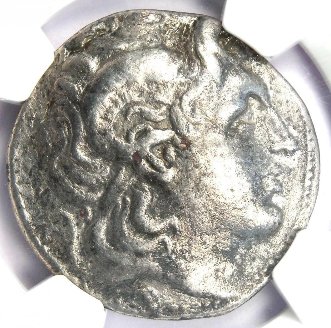 THRACE LYSIMACHUS SILVER AR TETRADRACHM LYSIMACHOS COIN (1 of 2)