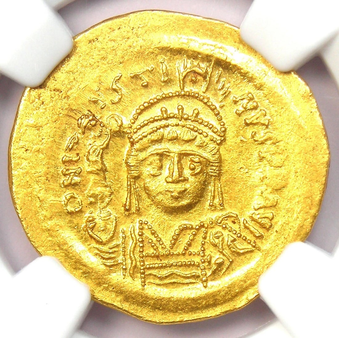 JUSTIN II GOLD AV SOLIDUS COIN (1 of 2)