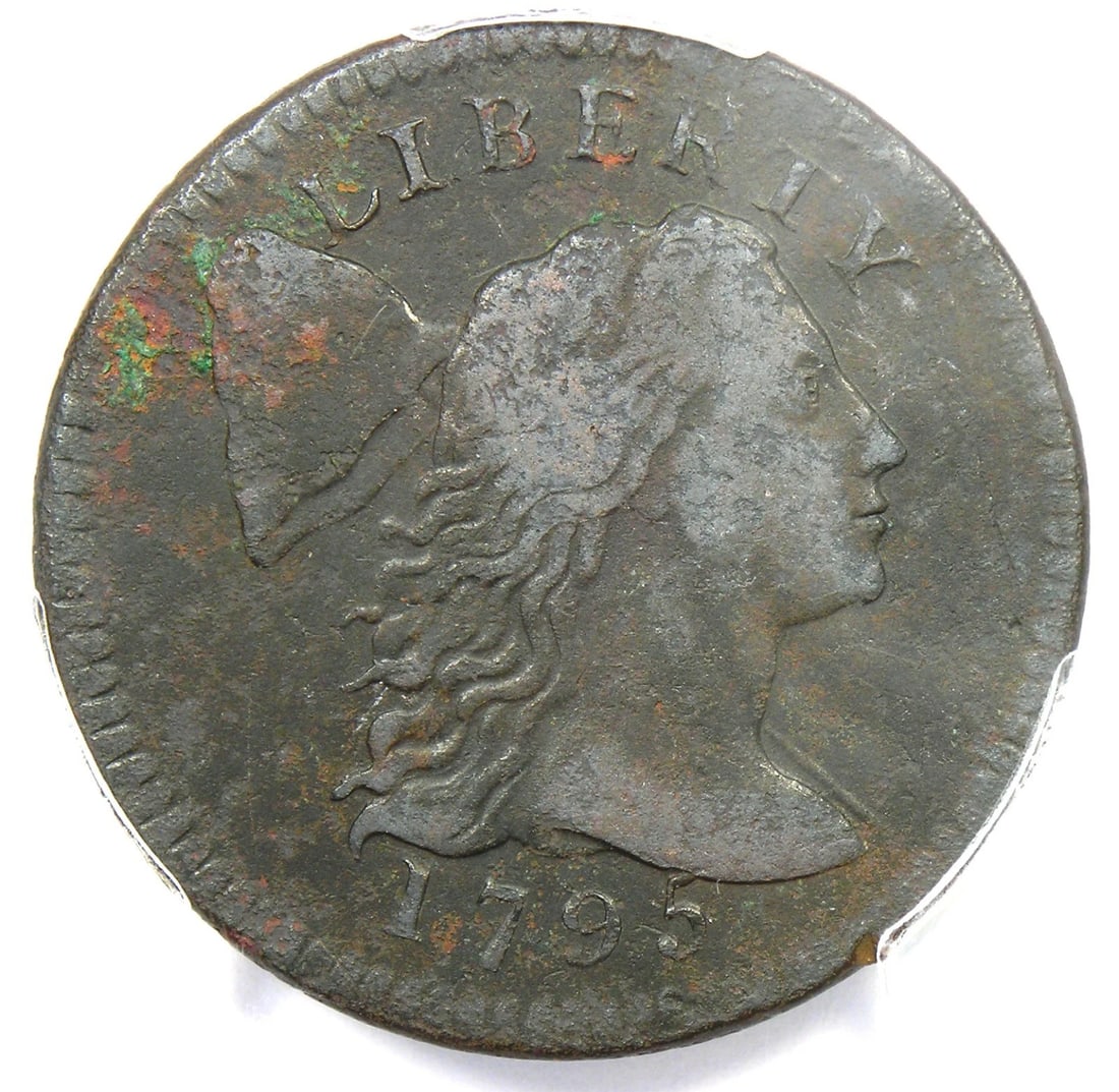 1795 LIBERTY CAP LARGE CENT 1C PLAIN EDGE COIN (1 of 2)