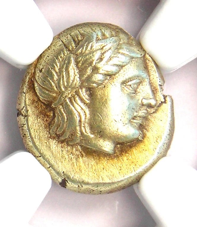 LESBOS MYTILENE EL HECTE APOLLO ELECTRUM HEKTE COIN (1 of 2)