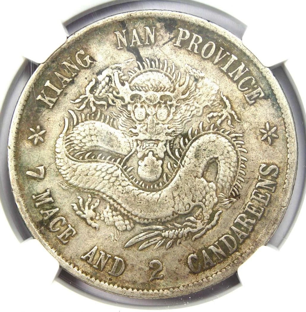1898 CHINA KIANGNAN DRAGON SILVER DOLLAR $1 COIN: 1898 China Kiangnan Dragon Silver Dollar $1 Coin Year: 1898 Denomination: $1 Composition: Silver Country of Origin: China Accessories: None Accessories Notice: When purchasing pre-owned go