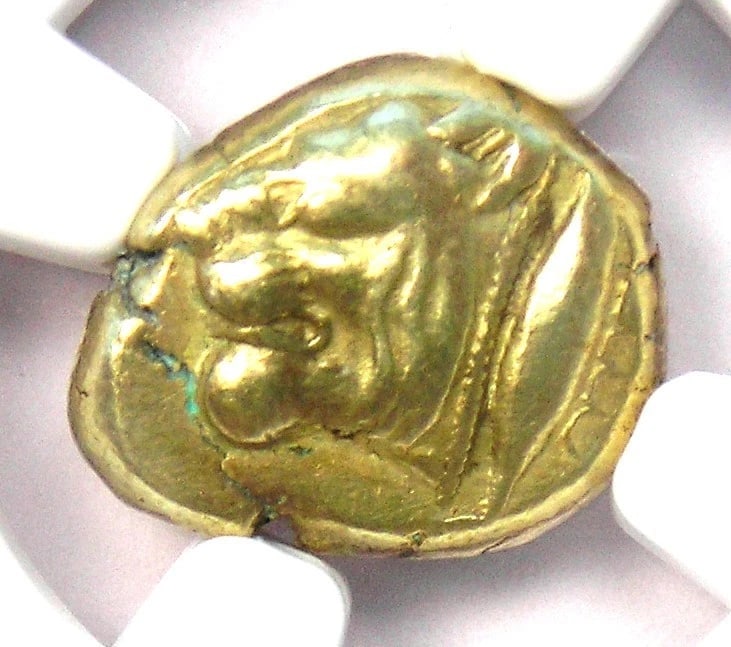 MYSIA CYZICUS LION EL HECTE COIN 550 BC (1 of 2)