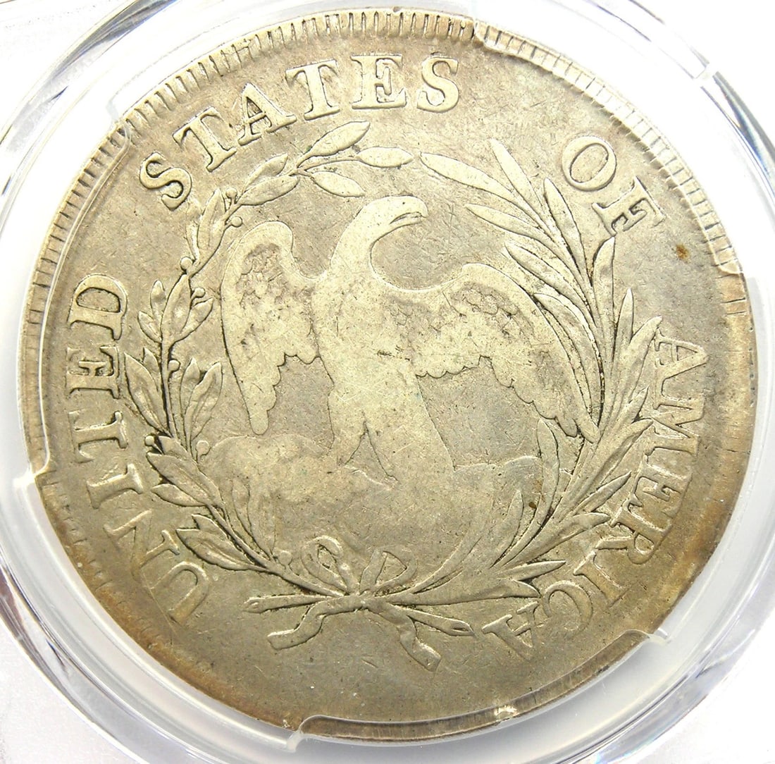 1797 DRAPED BUST SILVER DOLLAR $1 SMALL EAGLE COIN - 2
