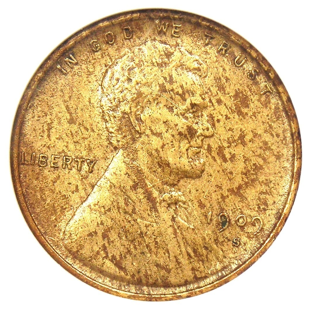 1909-S VDB LINCOLN WHEAT CENT 1C PENNY (1 of 2)