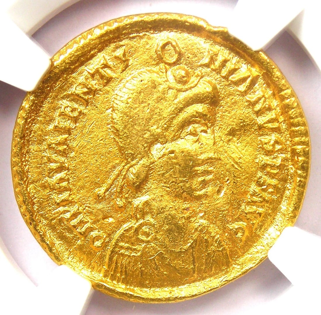 VISIGOTHS THEODERIC GOLD VALENTINIAN III AV SOLIDU: Visigoths Theoderic Gold Valentinian III AV Solidu Year: Denomination: Solidus Composition: Gold Country of Origin: None Accessories: None Accessories Notice: When purchasing pre-owned goods, please