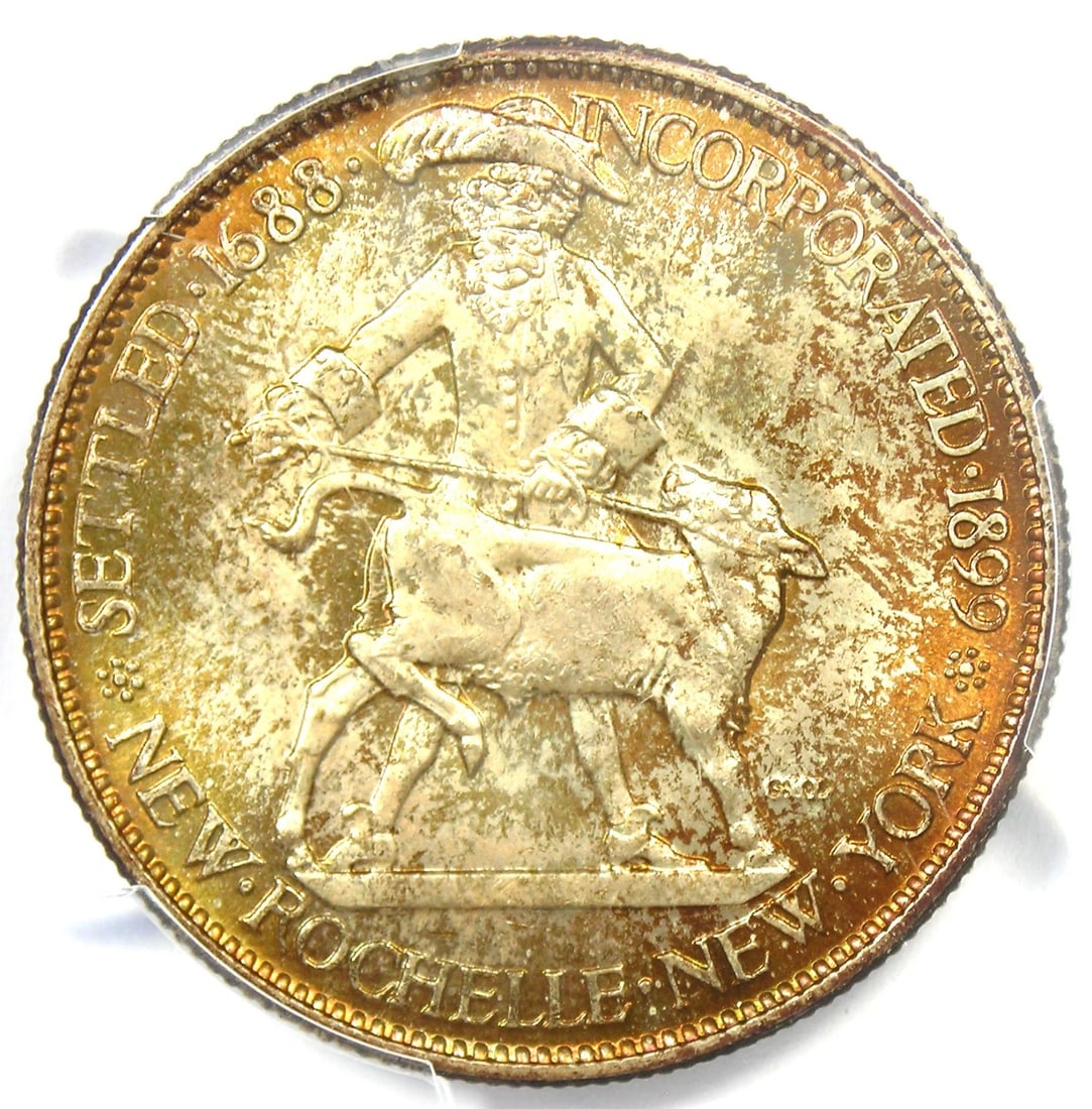 1938 ROCHELLE HALF DOLLAR 50C: 1938 Rochelle Half Dollar 50C Year: 1938 Denomination: 50C Composition: Silver Country of Origin: United States Accessories: None Accessories Notice: When purchasing pre-owned goods, pleas
