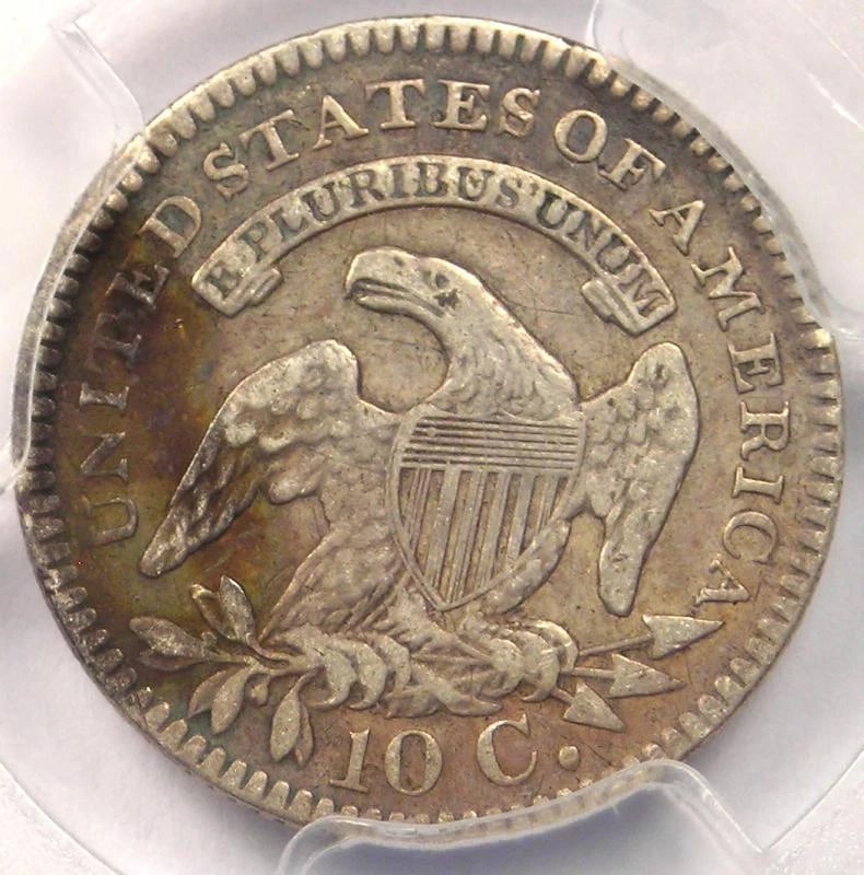 1821 LARGE DATE CAPPED BUST DIME 10C - 2