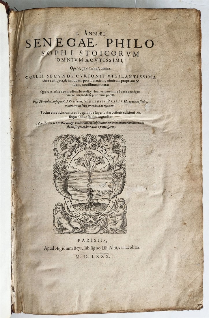 1530 SENECA L. ANNAEI ANCIENT 16TH-CENTURY FOLIO SENECAE, PHILOSOPHI STOICORUM (1 of 13)