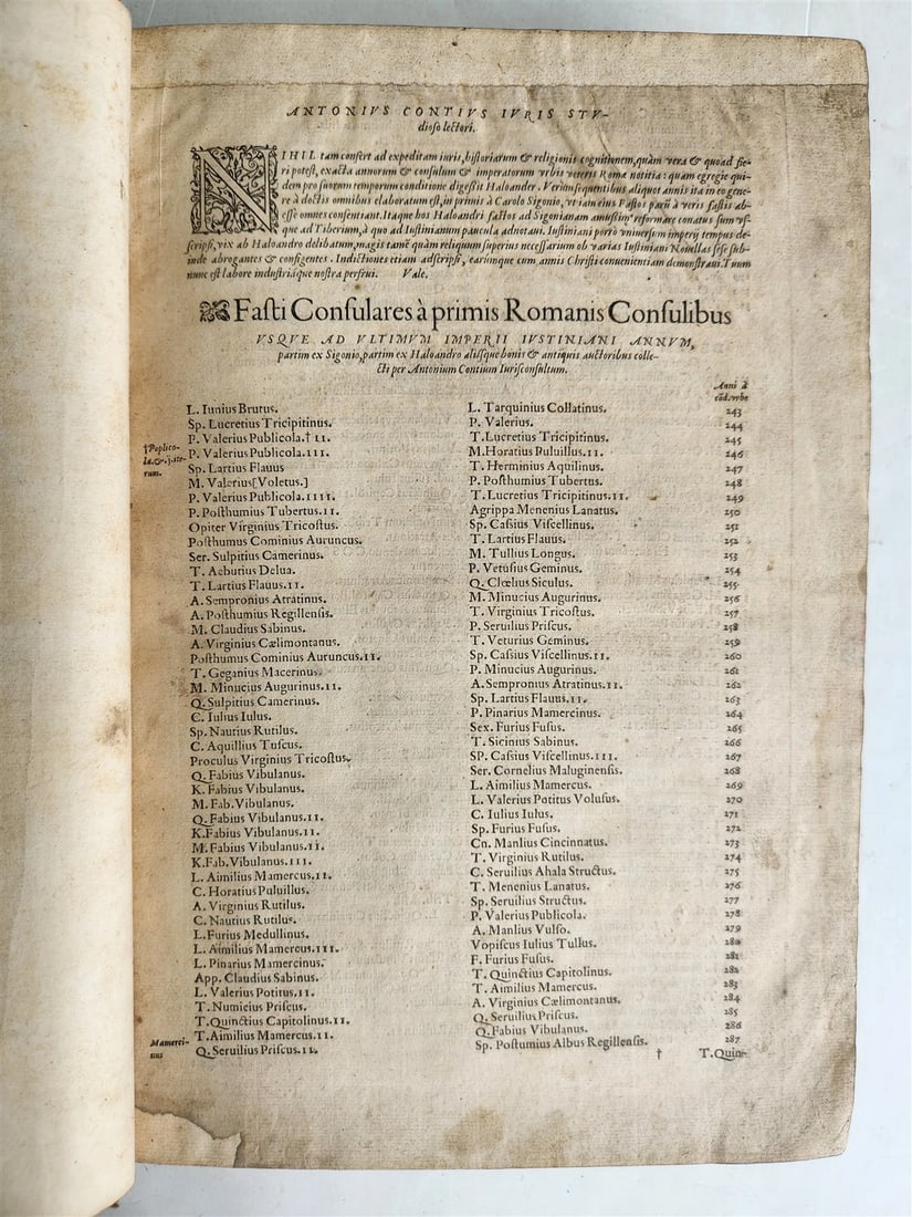 1559 CODEX DN. IUSTINIANI ANCIENT 16TH-CENTURY JUSTINIAN FOLIO CODE - 4