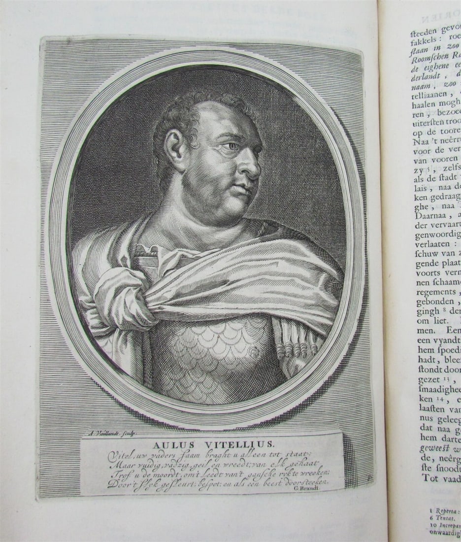 1704 TACITUS'S WORKS ILLUSTRATED BEAUTIFUL ENGRAVINGS VELLUM BOUND FOLIO ANTIQUE: Year/Century: 18th century Language: Dutch Subject: Illustrated Binding: Vellum Description: Tacitus, C.C. Alle de werken van C. Cornelius Tacitus, vertaelt door P.C. Hooft. Amst. etc., H. Wetstein a.